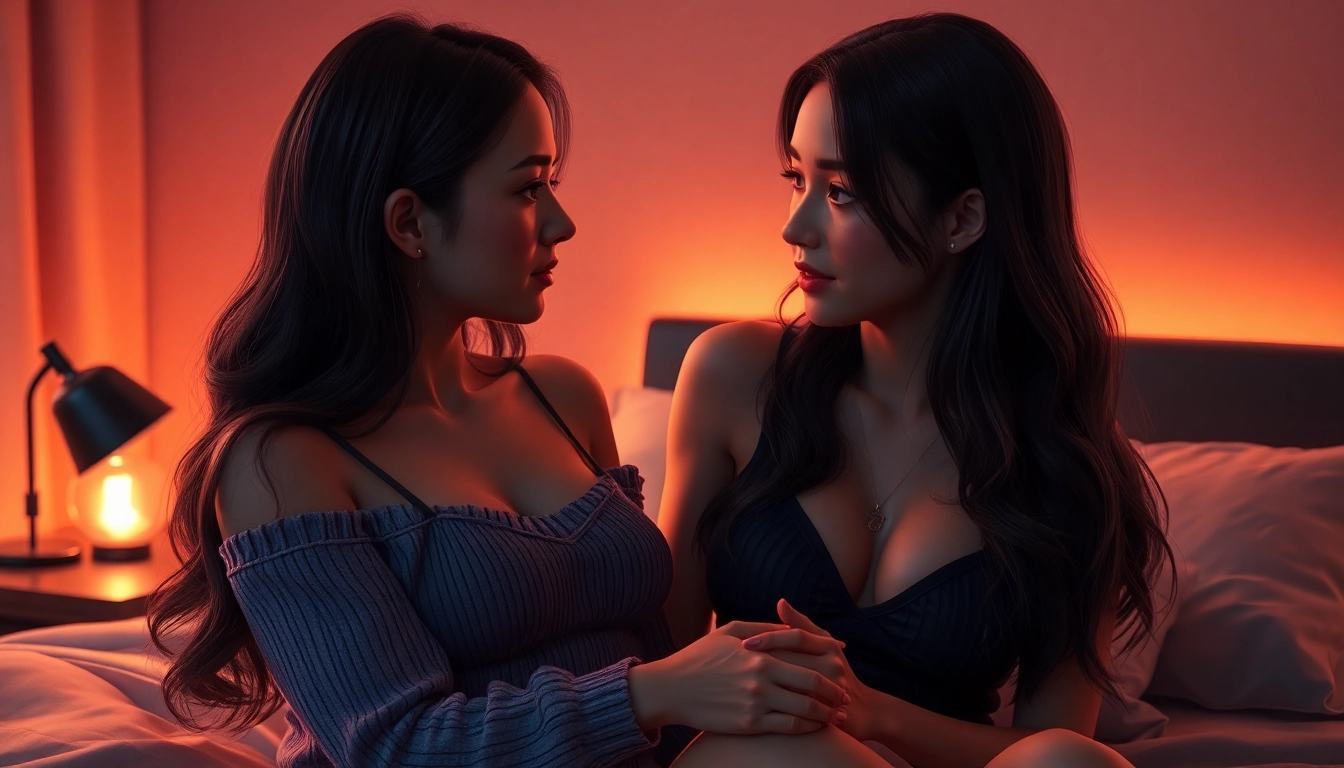 AI girlfriend in a realistic digital scene, engaging in unfiltered NSFW chat with intense emotional expression, highlighting candid intimacy.