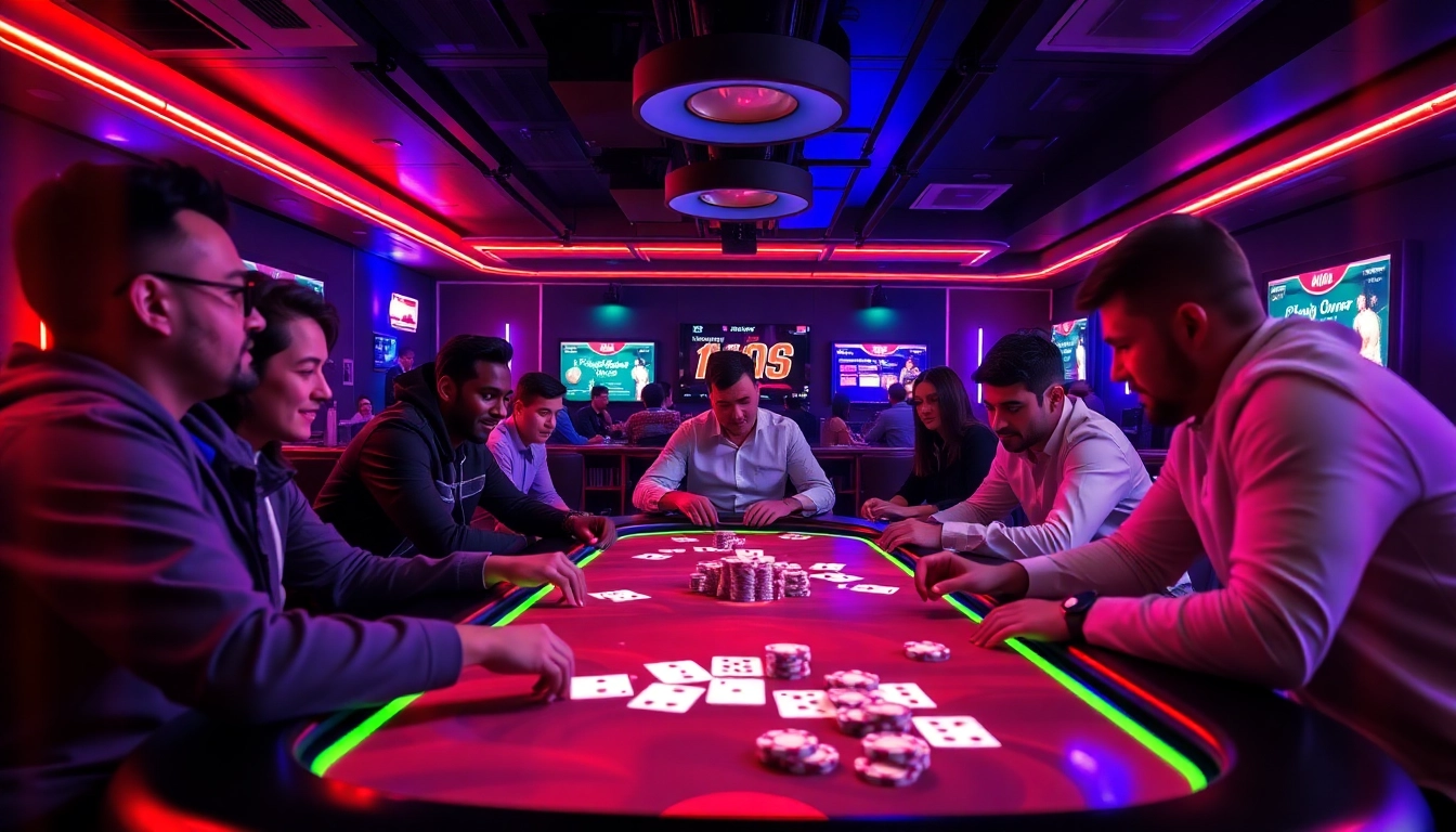 Pokerbros Paradise Union online poker community with active players and vibrant game setup.