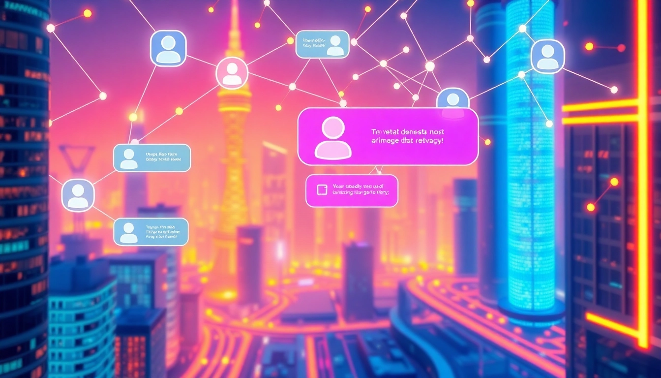Engaging visual of an nsfw AI chat platform showing secure, discreet conversations in a modern interface for adults seeking unfiltered AI interactions.